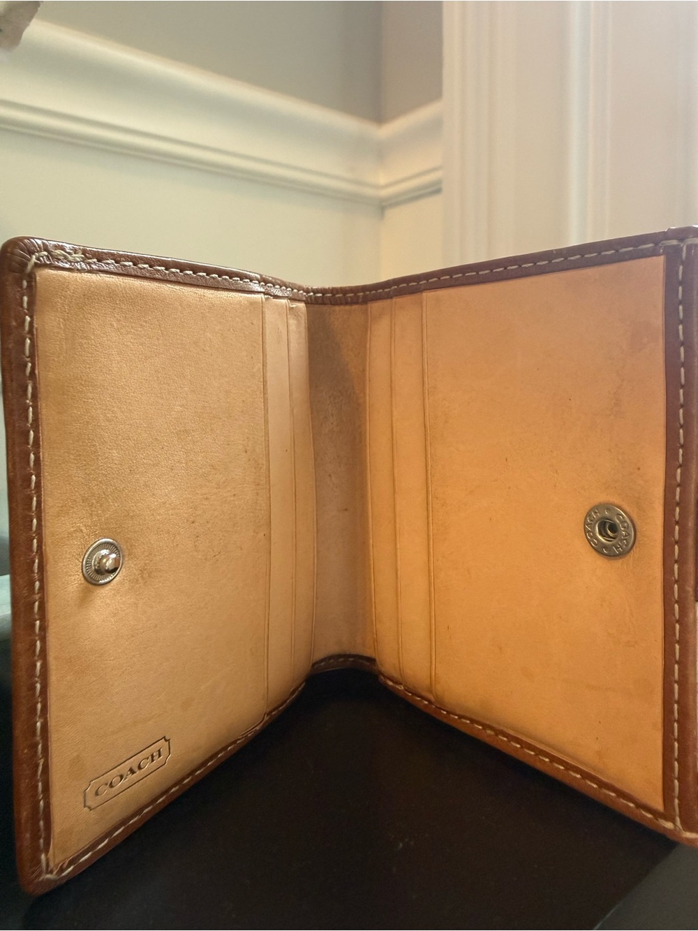 Coach SoHo flap Leather Shoulder Bag with Matching Wallet - Picture 8 of 11